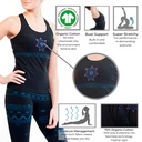 Haut de yoga Namaste coton bio sans couture noir S-M 2