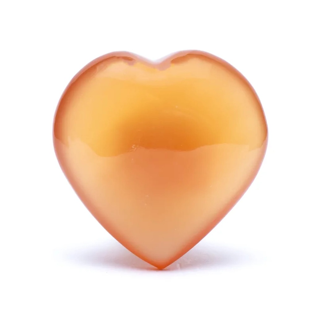 Coeur de Calcite de miel Pierre de soucis 1