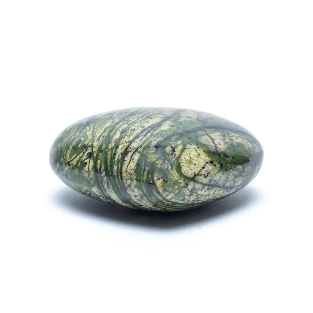 Coeur en Serpentine verte Pierre de soucis 0