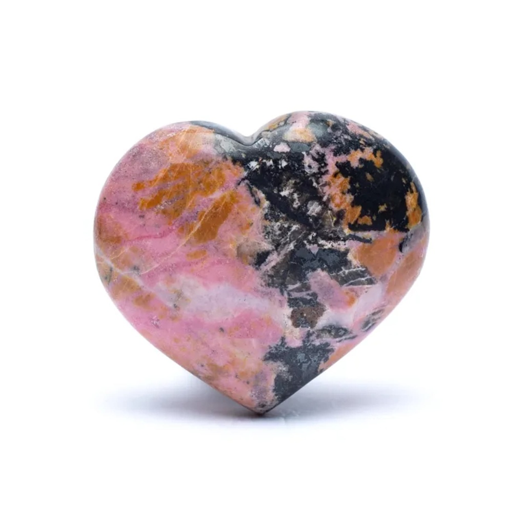 Coeur en Rhodonite Pierre de soucis 1