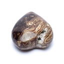 Coeur en Aragonite marron Pierre de soucis 1