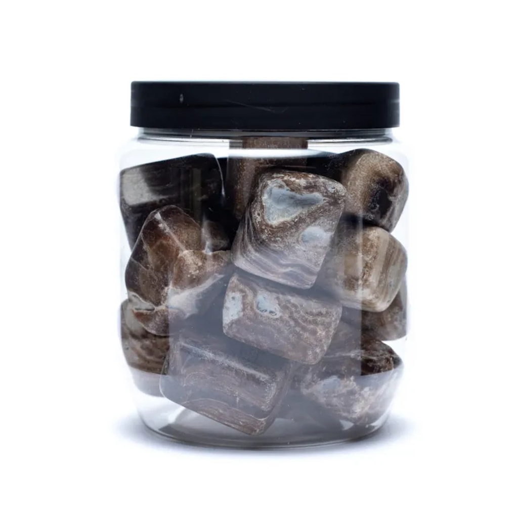 Aragonite brune Pierre polies Qualité A 0