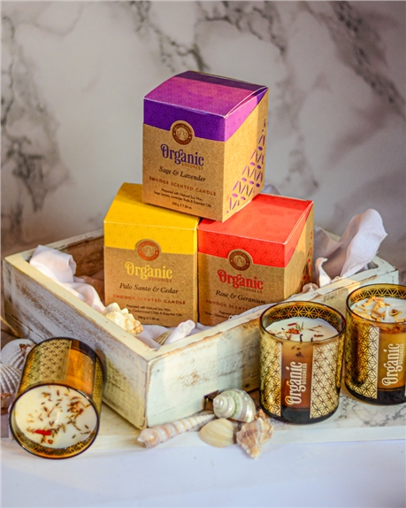 Bougie parfumée Purification Organic Sauge et Lavande 3