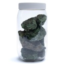 Quartz vert brute avec diopside 0