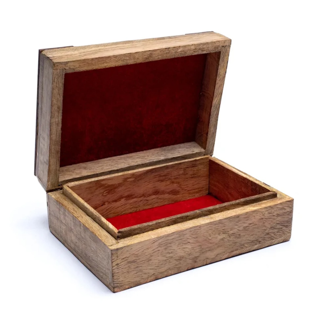 Coffret tarot Fleur de Vie manguier 0