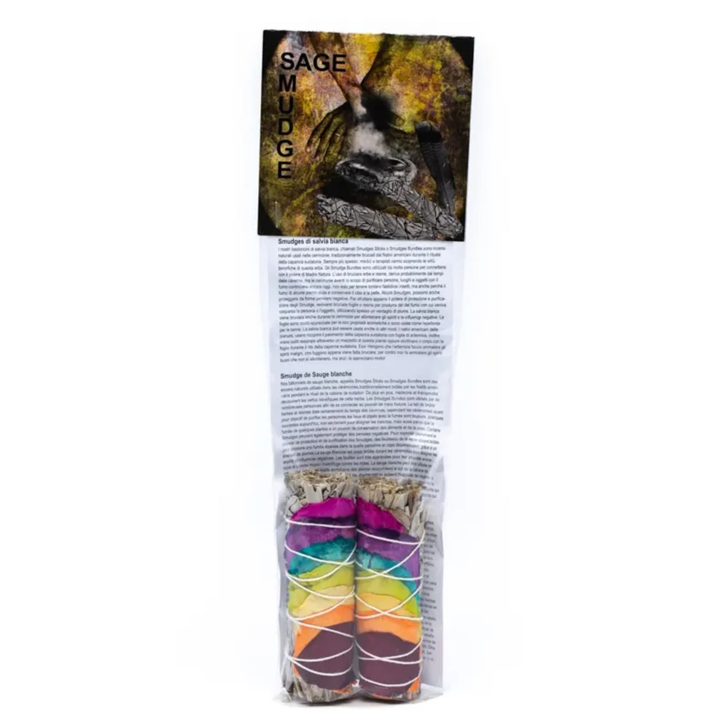 Smudge de sauge blanche / pétales chakra S set de 2 2