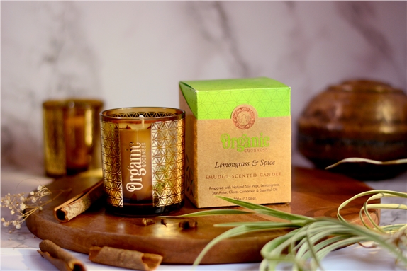 Bougie parfumée Purification Organic Citronnelle et Epice 1
