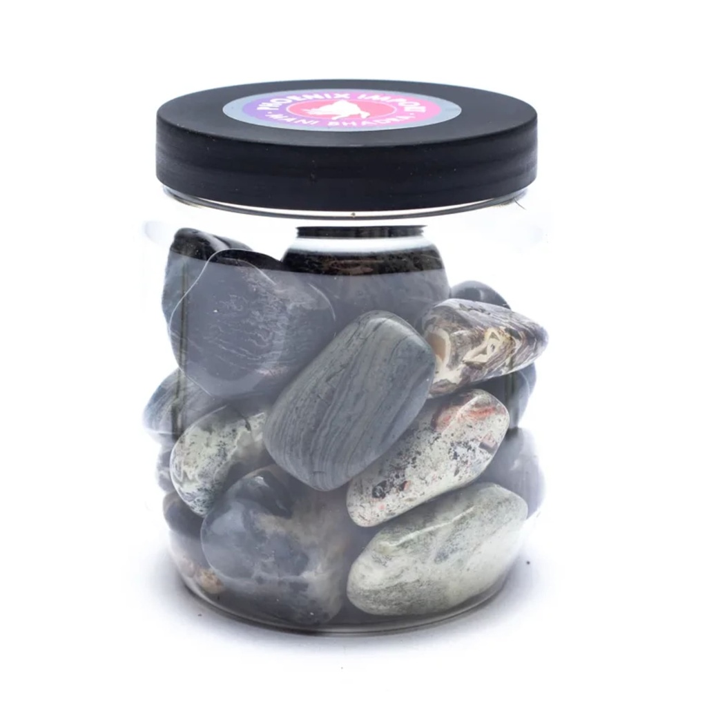 Jaspe à feuilles d'argent pierres roulées A 0