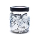 Howlite blanches pierres roulées qualité A 0