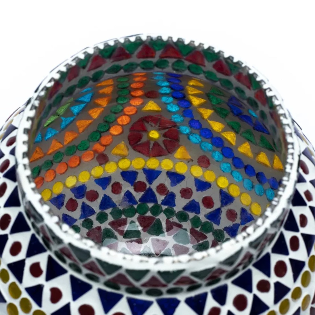 Photophore mosaïque multicolore 1