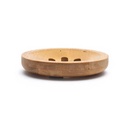 Porte-savon rond en bambou 0