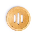 Porte-savon rond en bambou 1