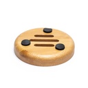 Porte-savon rond en bambou 2
