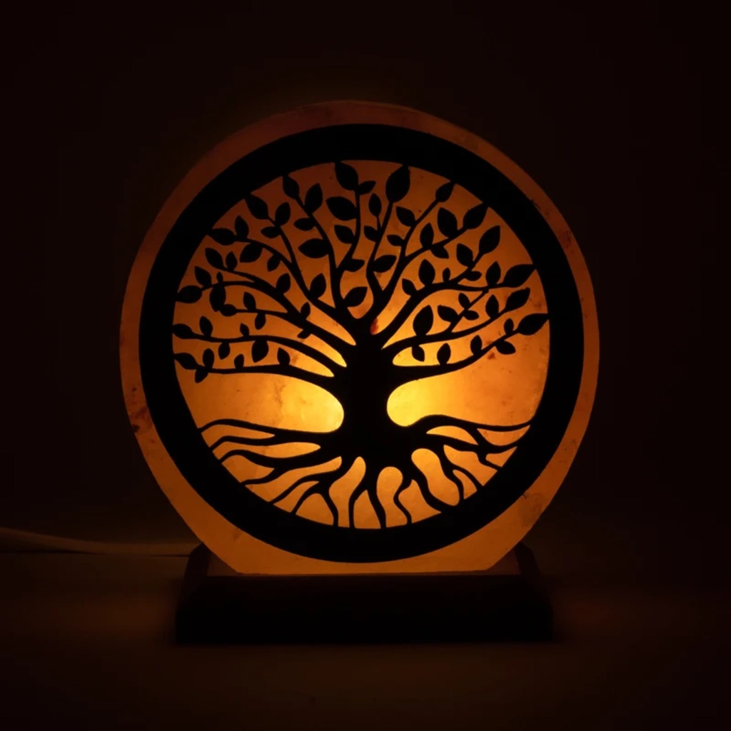 Lampe de sel Arbre de vie avec câble et LED 3
