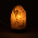 Lampe de sel blanc avec câble à prise et LED 0