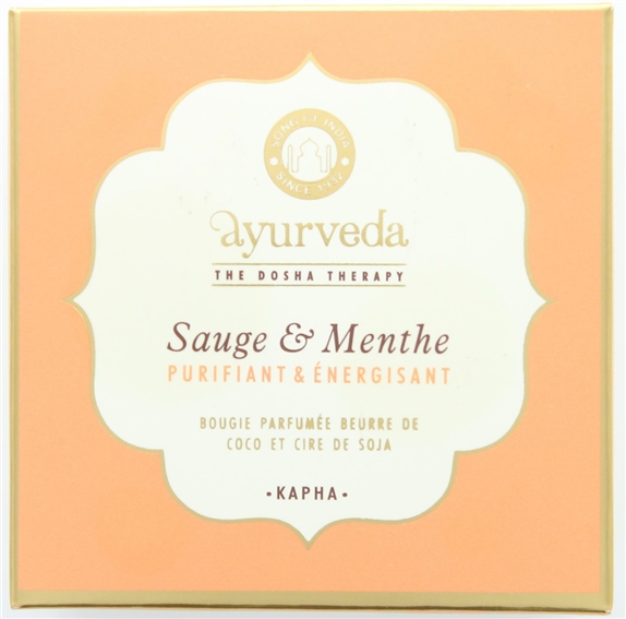Bougie parfumée en Cire végétale Ayurvéda Kapha 2
