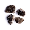 Druses de quartz fumé brutes 0