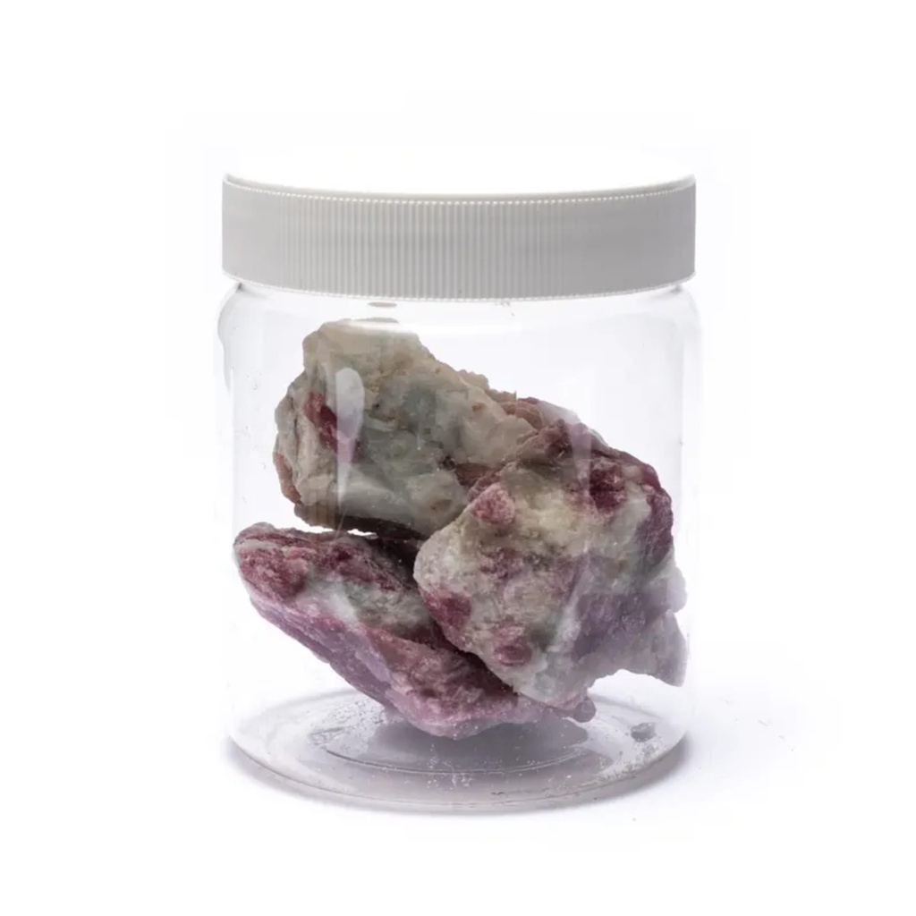 Tourmaline rose brute avec quartz 0
