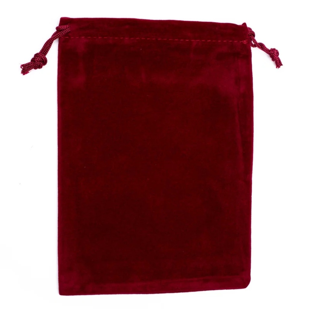 Sac cadeau velours bordeaux M 0