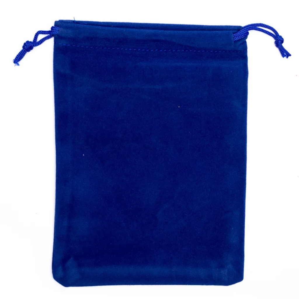 Sac cadeau velours bleu M 0