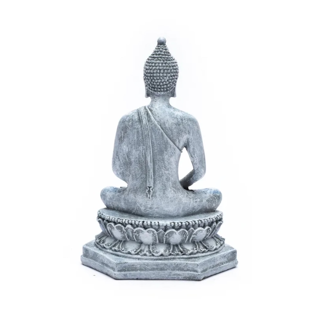 Bouddha méditant Thaïlande gris 2