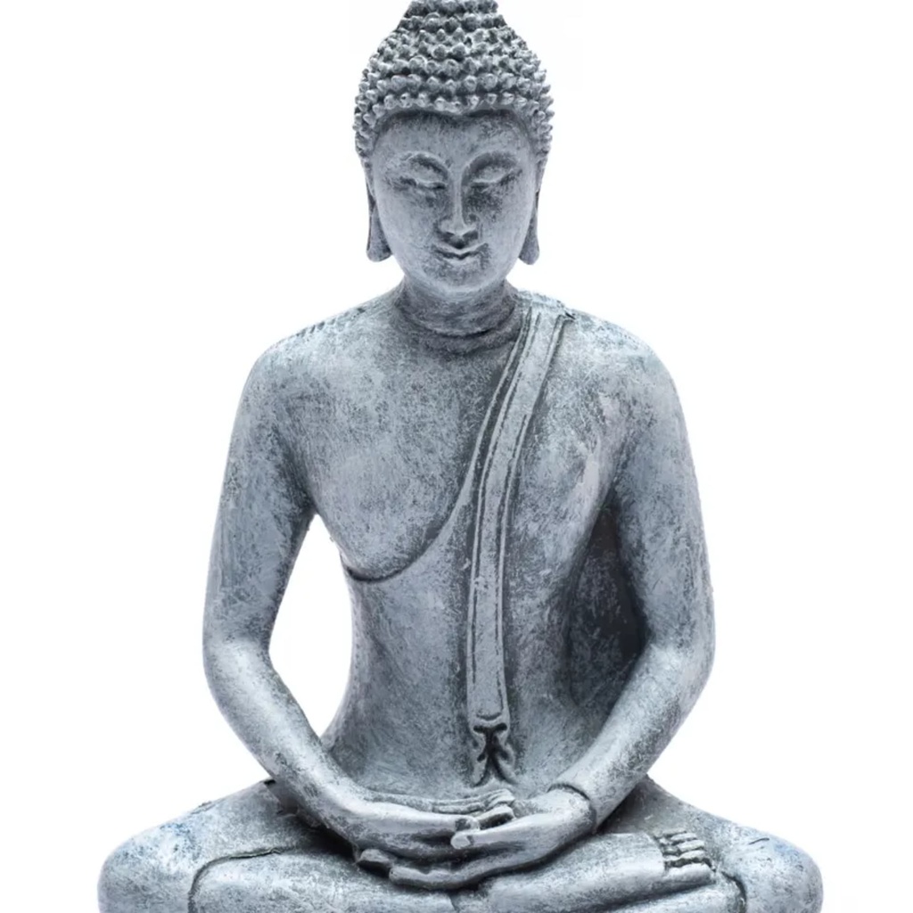 Bouddha méditant Thaïlande gris 3