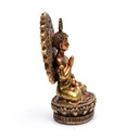 Bouddha de la Réassurance avec aura et trône 1