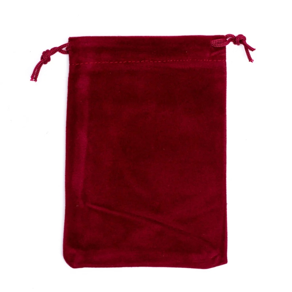 Sac cadeau velours bordeaux S 0