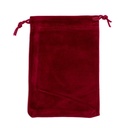 Sac cadeau velours bordeaux S 0