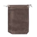Sac cadeau velours gris S 0