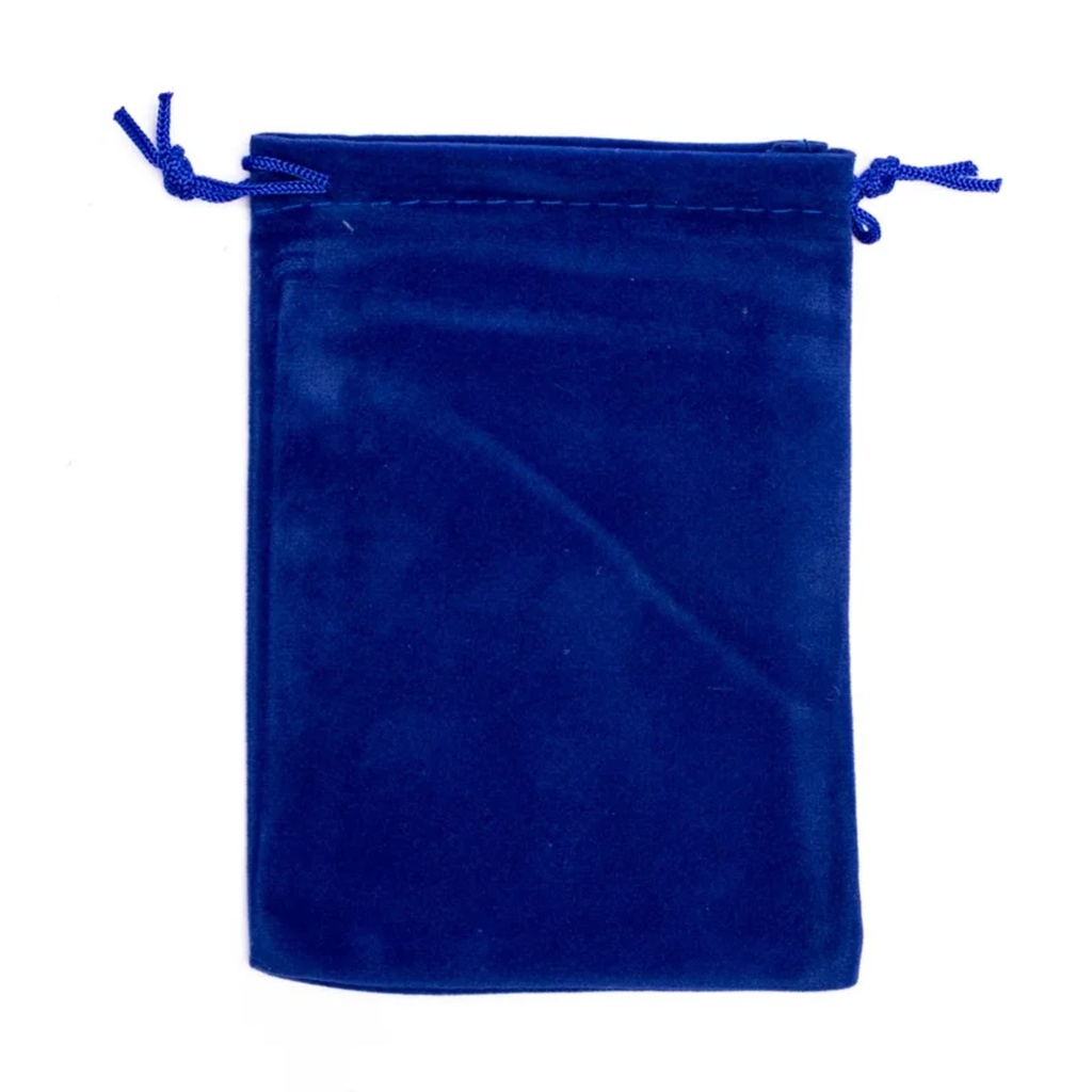 Sac cadeau velours bleu S 0