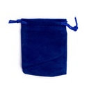 Sac cadeau velours bleu XS 0