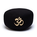 Coussin de méditation noir avec Om coton Bio (OCS) 0