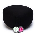 Coussin de méditation noir avec Om coton Bio (OCS) 1