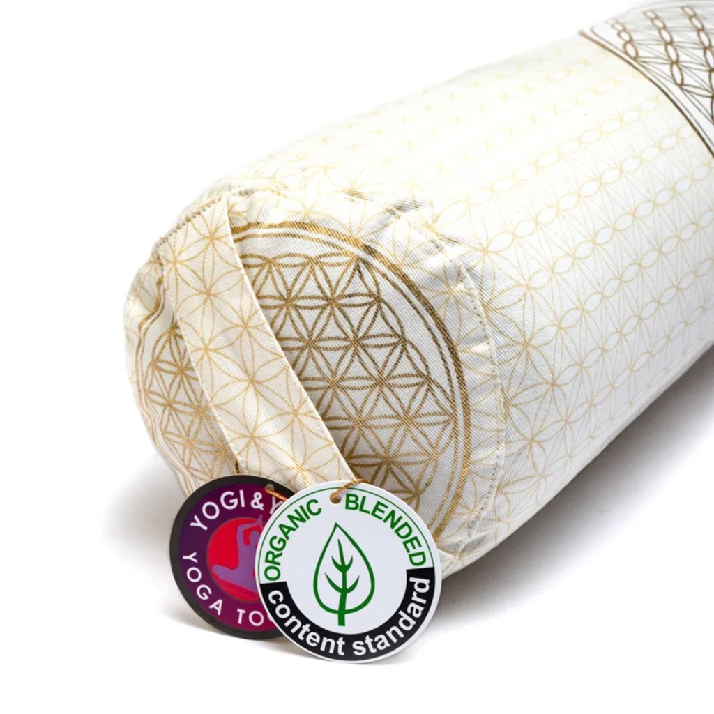 Traversin rond Fleur de vie coton BIO (OCS) 1
