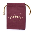 Sac en coton phases lunaires rose 0