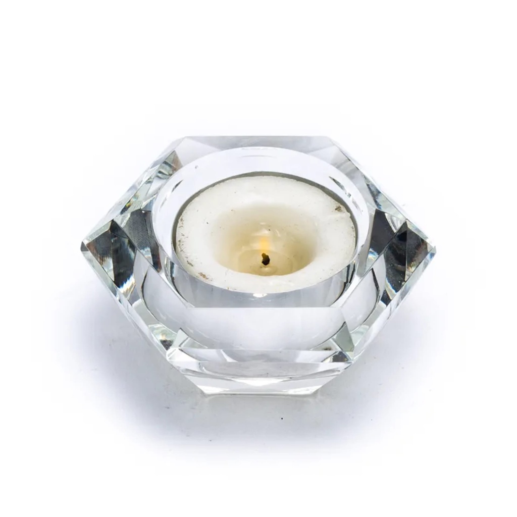 Photophore en verre Diamant 2