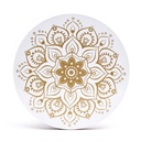 Dessous de verre Mandala blanc lot de 6 1
