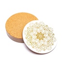 Dessous de verre Mandala blanc lot de 6 2