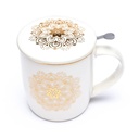 Tasse Infuseur à Thé Mandala blanc 0