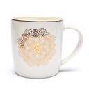 Tasse Infuseur à Thé Mandala blanc 1