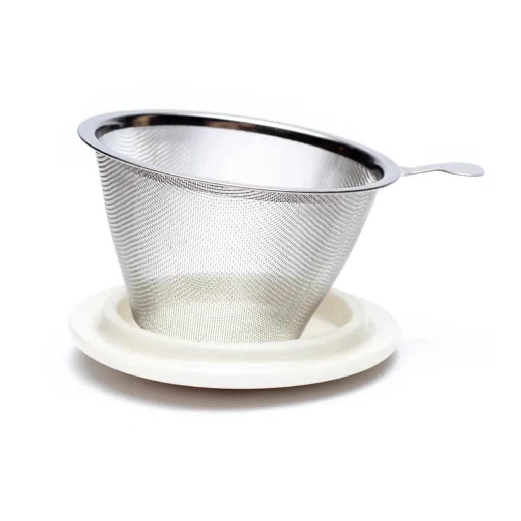 Tasse Infuseur à Thé Mandala blanc 2