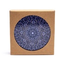 Dessous de verre Mandala bleu foncé lot de 6 0
