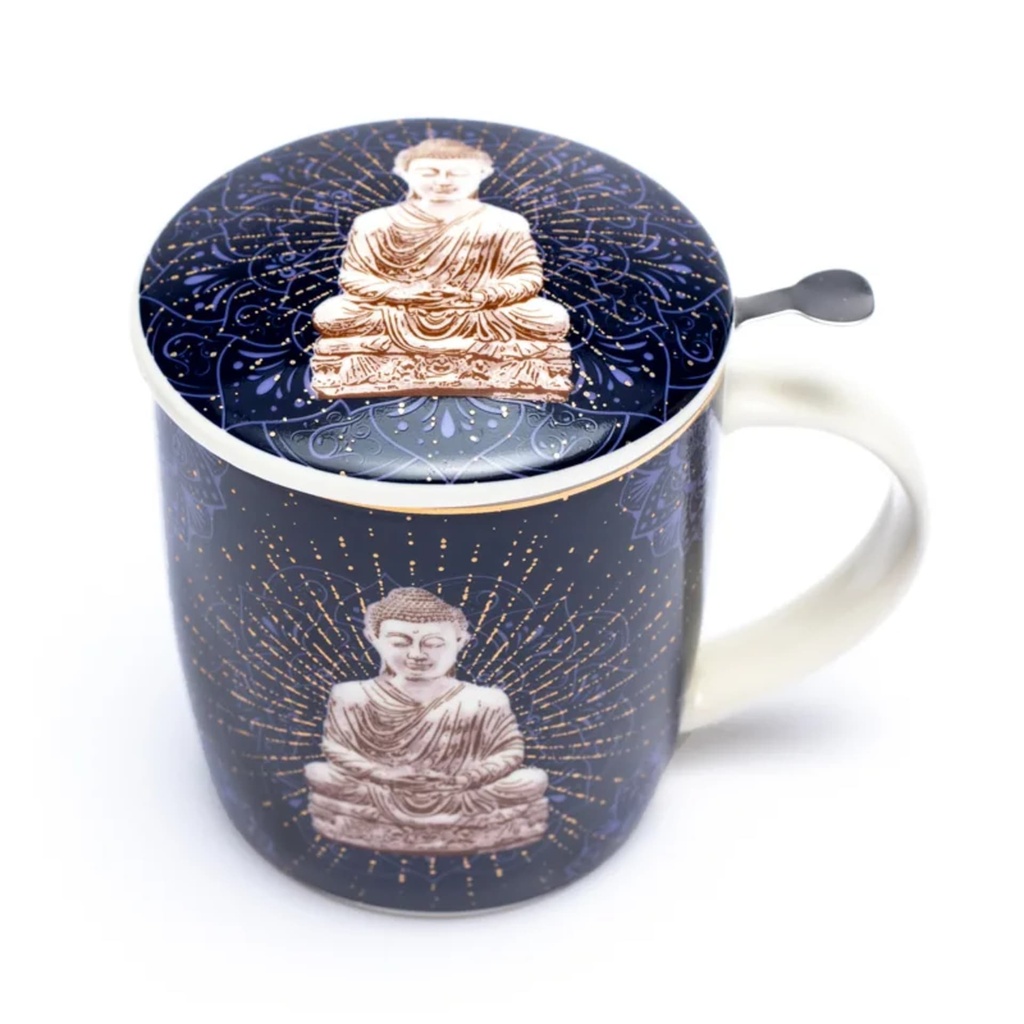 Tasse Infuseur à Thé Buddha bleu 0
