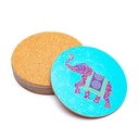 Dessous de verre Indian Elephant lot de 6 1