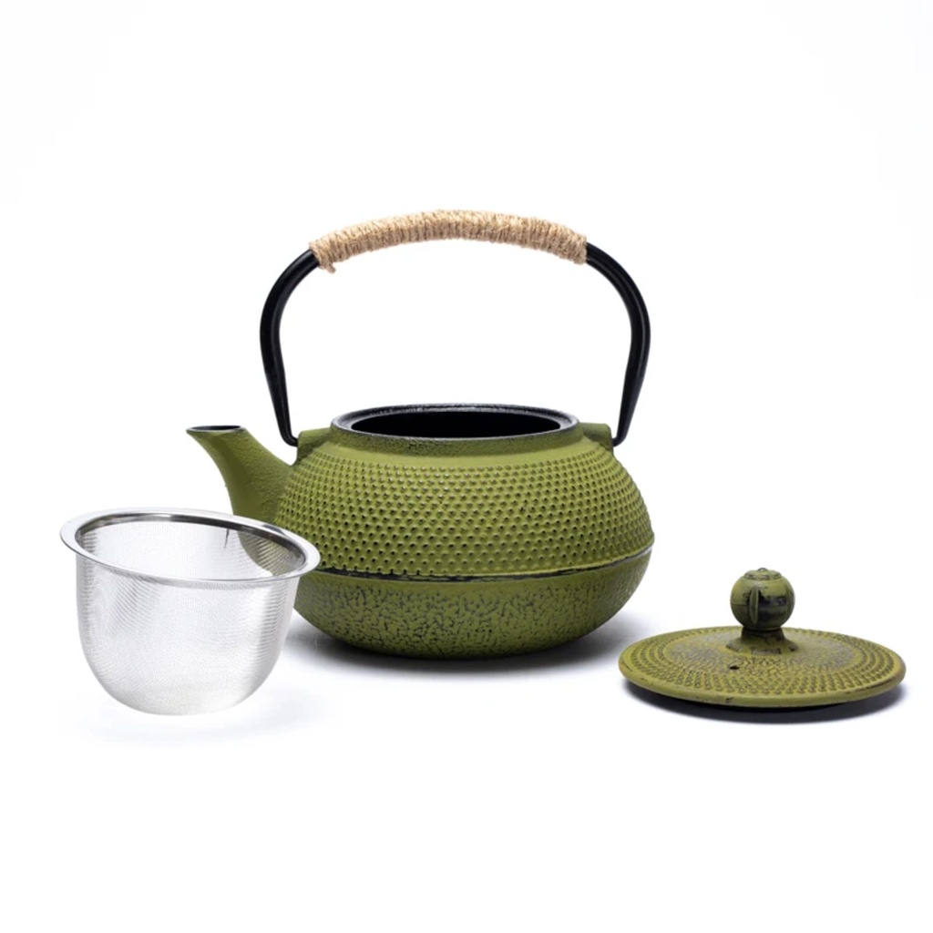 Théière émaillée Tetsukyusu 0,6 litre verte 2