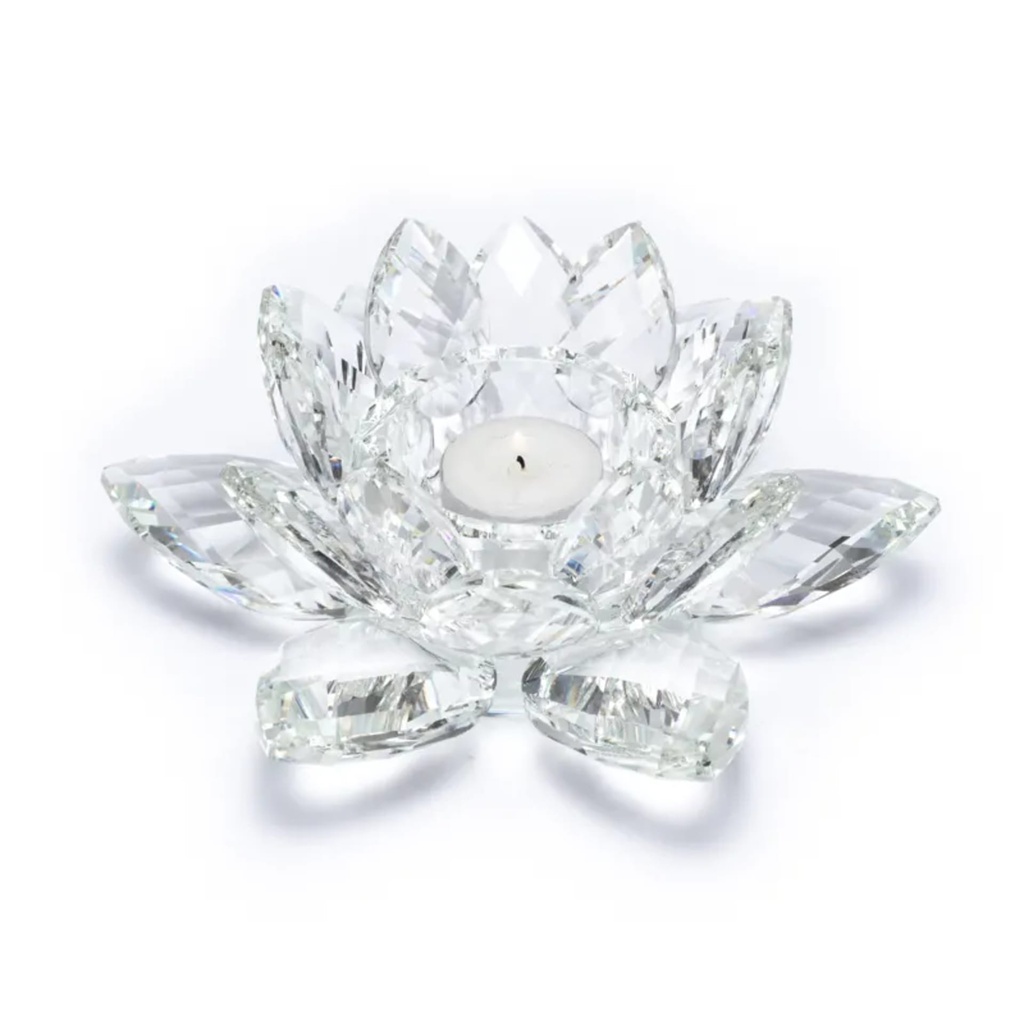 Bougeoir Lotus cristal L 2