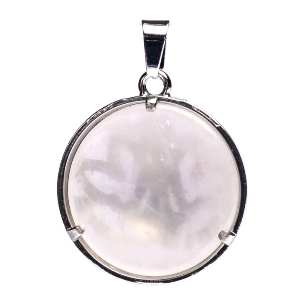 Pendentif Méditation Lotus avec Quartz rose 0