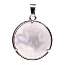 Pendentif Méditation Lotus avec Quartz rose 0