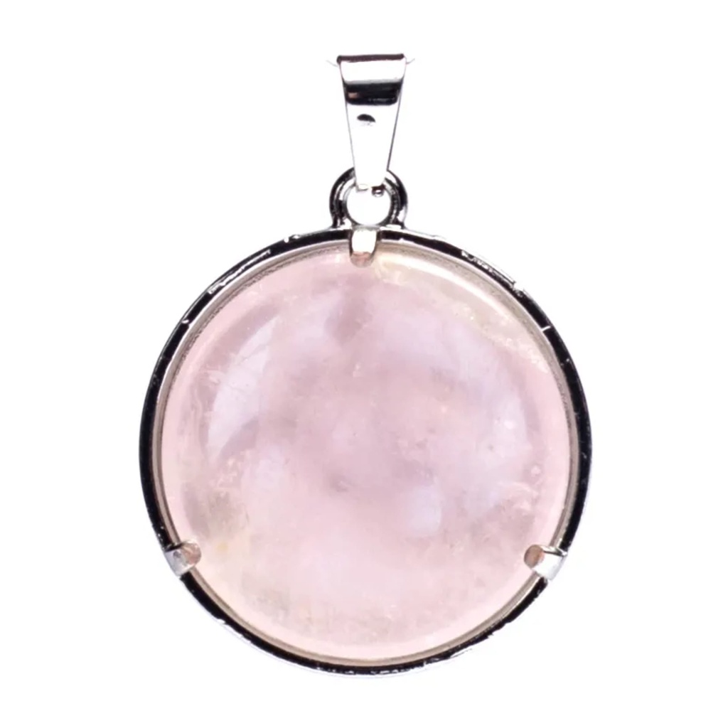 Pendentif Om avec Quartz rose 0